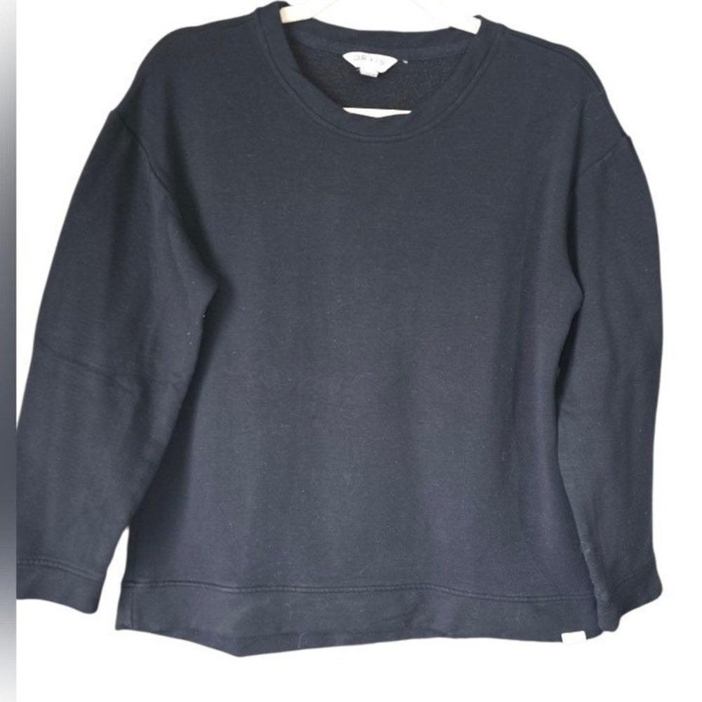 Orvis Men's Black Sweatshirt Medium Modal Blend Long Sleeve Soft‎ and Durable